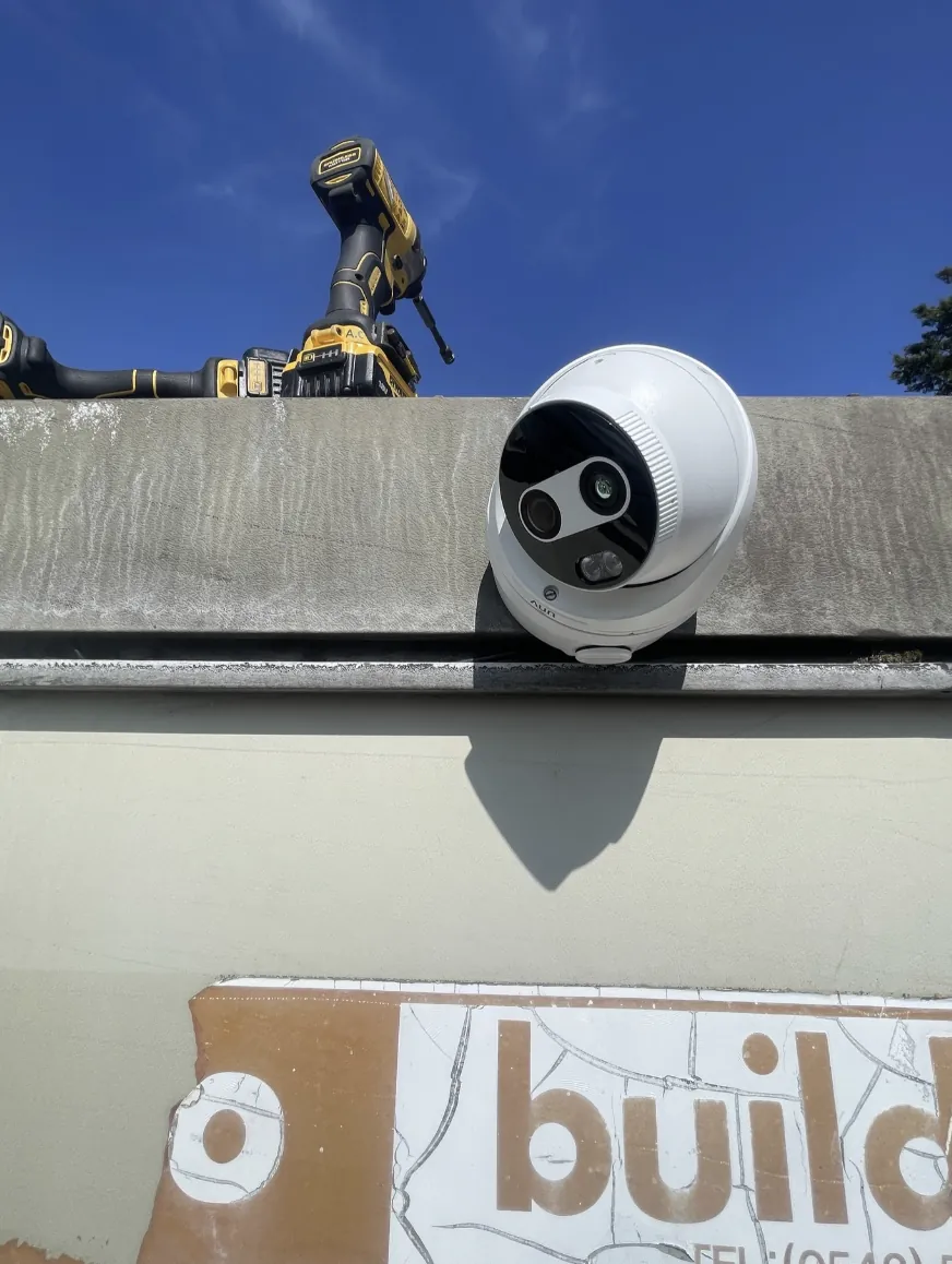 Camera installed at a business lockup